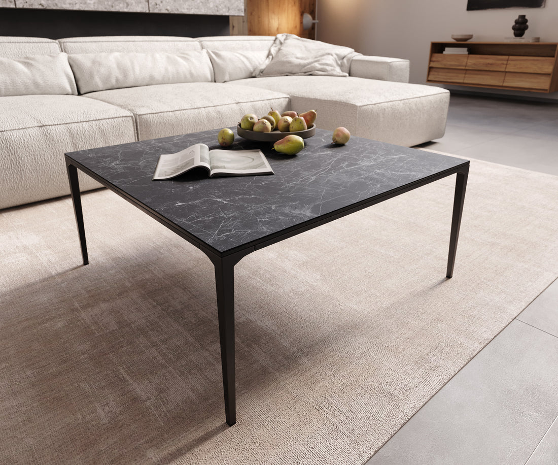 Square Coffee Table Aurora Ceramic 85cm Anthracite