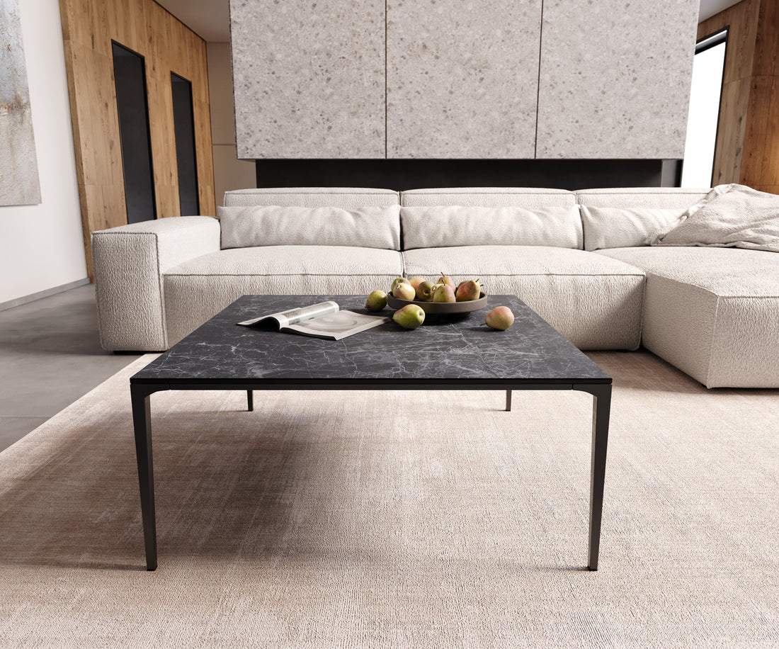 Square Coffee Table Aurora Ceramic 85cm Anthracite