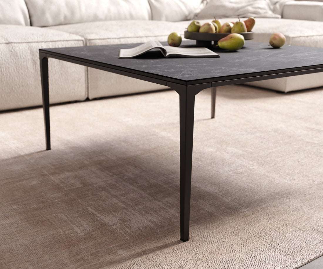 Square Coffee Table Aurora Ceramic 85cm Anthracite