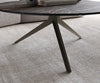 Round Coffee Table Aurora Ceramic 90cm Brown