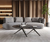 Round Coffee Table Aurora Ceramic 90cm Brown