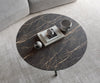 Round Coffee Table Aurora Ceramic 90cm Brown