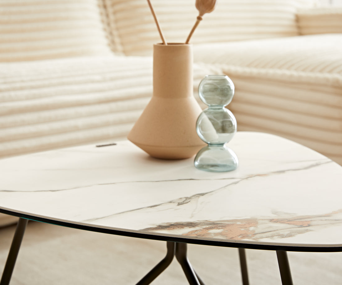 Coffee Table Aurora Ceramic 66cm Gold