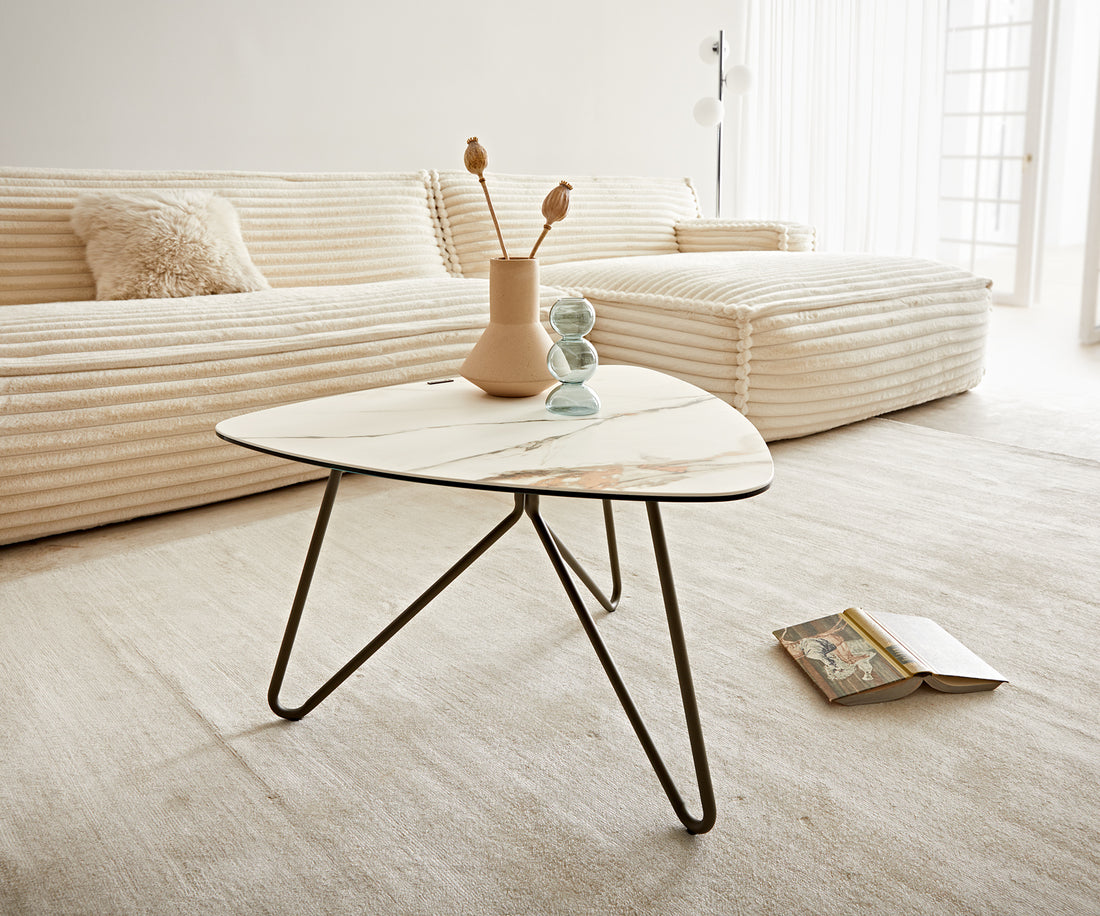 Coffee Table Aurora Ceramic 66cm Gold