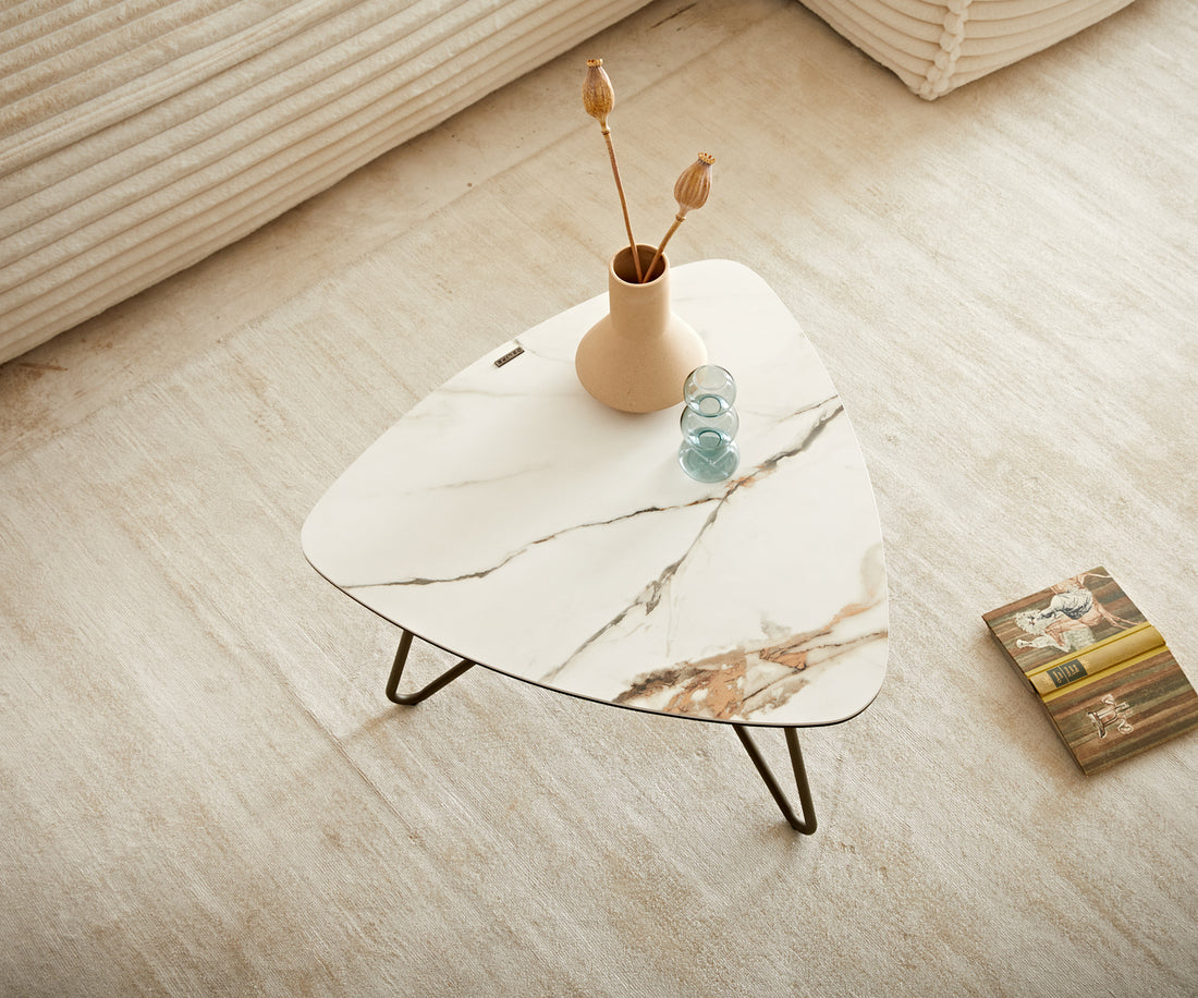 Coffee Table Aurora Ceramic 66cm Gold
