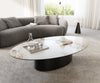 Coffee Table Aurora Oval Ceramic 150x90cm Beige