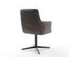 Dining Chair Heira Microfiber Anthracite Vintage Star Base 360° Swivel Black Pocket Springs