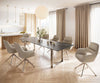 Dining Table Aurora 300cm Ceramic Brown Square Frame Slim Steel