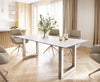 Dining Table Aurora Ceramic White Square Frame Steel 200-300cm