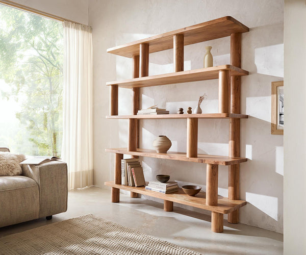 Shelf Rack Accra 170x190cm Acacia Wood Natural