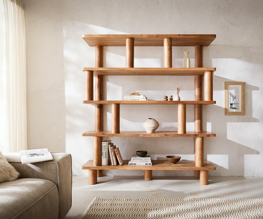 Shelf Rack Accra 170x190cm Acacia Wood Natural