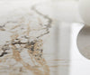 Dining Table Aurora 300x100cm Ceramic Beige Cross Frame Black