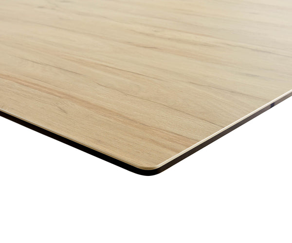 Dining Table Aurora 300x100cm Ceramic Oak-Look Spider Frame Black