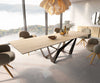 Dining Table Aurora 300x100cm Ceramic Oak-Look Spider Frame Black