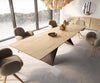 Dining Table Aurora 300x100cm Ceramic Sabbia Oak-Look V-Frame Black