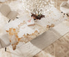 Dining Table Aurora Extendable 180-220cm Ceramic Beige W Frame Black