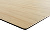 Dining Table Aurora Extendable 180-220cm Ceramic Oak Look Cross Frame Black
