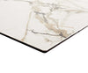 Dining Table Aurora 200-300x100cm Ceramic Gold V-Frame Black