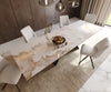 Dining Table Aurora Extendable Ceramic 200-300cm Beige V Frame Black