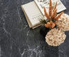 Dining Table Aurora Extendable 200-300cm Ceramic Anthracite Cross Frame Black