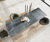 Dining Table Aurora Extendable 200-300cm Ceramic Anthracite Cross Frame Steel