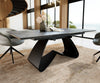 Dining Table Aurora Extendable 200-300cm Ceramic Anthracite W Frame Black