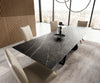 Dining Table Aurora Extendable 200-300cm Ceramic Brown W Frame Black