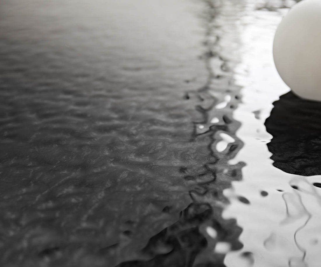 Dining Table Aurora Boat 240x120cm Glass Black Spider Frame Black