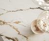 Dining Table Aurora 200-300x100cm Ceramic Gold Spider Frame Silver