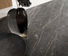 Dining Table Aurora 200-300x100cm Ceramic Brown Spider Frame Silver