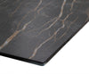 Dining Table Aurora 200-300x100cm Ceramic Brown Spider Frame Silver