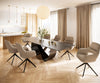 Dining Table Aurora 300x100cm Ceramic Anthracite Infinity Frame Black