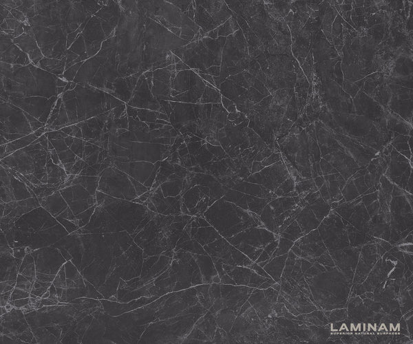 Dining Table Aurora 300x100cm Ceramic Anthracite Infinity Frame Black