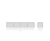 Floating TV Stand Shavani 220cm 4 Doors Acacia Wood Natural