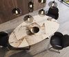 Dining Table Aurora Oval 220cm Ceramic Patagonia Lappato Beige Zenthara Frame Titanium