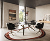 Dining Table Aurora Oval 220cm Ceramic Nero Greco Anthracite Zenthara Frame Titanium