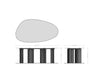 Dining Table Aurora Oval 220x120cm Ceramic Oak-Look Four Pillars Frame Titanium