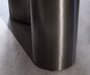 Dining Table Aurora Oval 220x120cm Ceramic Emperador Extra Lucidato Dark Brown Four Pillars Frame Graphite