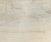Dining Table Aurora Oval 220cm Ceramic Onice Oro Beige Zenthara Frame Silver