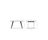 Dining Table Olympus Live-Edge 140x90cm Acacia Wood Natural Slanted Frame Steel