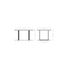 Dining Table Olympus Live-Edge 140x90cm Acacia Wood Natural Square Frame Black