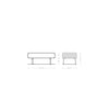 Coffee Table Anaya 100x50cm Acacia Wood Natural 1 Compartment L-Feet Silver