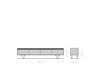 TV Stand Stonegrace 200cm Oak Wood Natural 4 Drawers Stone Veneer V-Foot Metal Silver