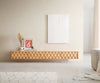 Floating TV Stand Fevo 220cm Oak Wood Natural 4 Doors