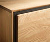 Floating Sideboard Stonegrace 200cm Oak Wood Natural 4 Doors Stone Veneer