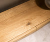 Floating TV Stand New Live-Edge 200cm 4 Doors Oak Wood Natural