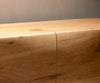 Floating TV Stand New Live-Edge 200cm 4 Doors Oak Wood Natural