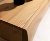 Floating TV Stand New Live-Edge 200cm 4 Doors Oak Wood Natural