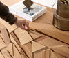 Sideboard Dareios 200cm Elm Wood Natural 4 Doors