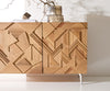 Sideboard Dareios 200cm Elm Wood Natural 4 Doors